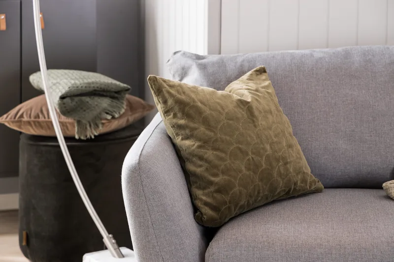 Trend 2-seters Stoffsofa - Grå - Møbler - Sofaer - 2 seter sofa