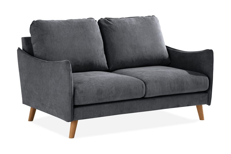 Trend Lyx 2-seter Sofa - Mørkegrå/Eik - Møbler - Sofaer - 2 seter sofa