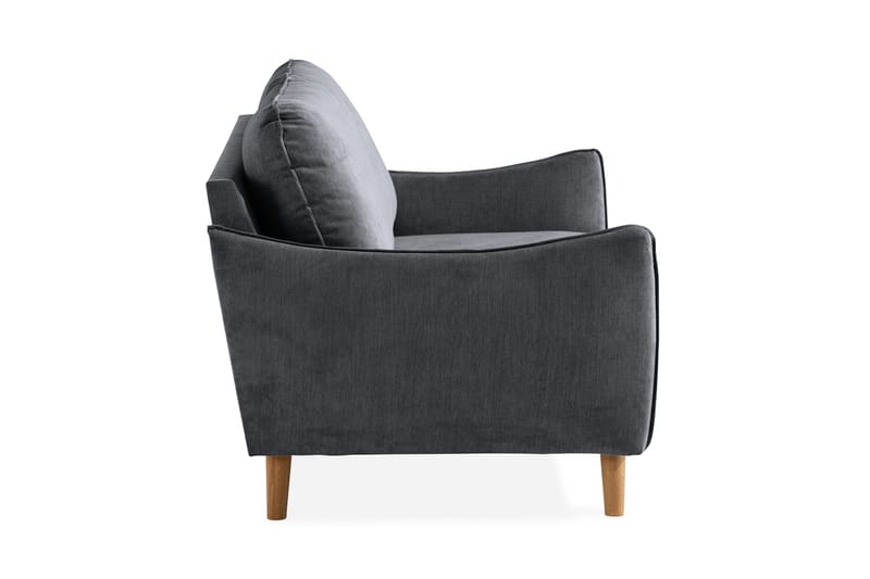 Trend Lyx 2-seter Sofa - Mørkegrå/Eik - Møbler - Sofaer - 2 seter sofa