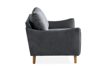 Trend Lyx 2-seter Sofa - Mørkegrå/Eik - Møbler - Sofaer - 2 seter sofa