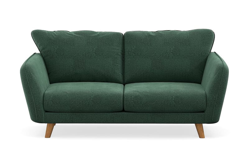 Trend Lyx 2-seters Fløyelssofa - Mørkegrønn - Møbler - Sofaer - 2 seter sofa