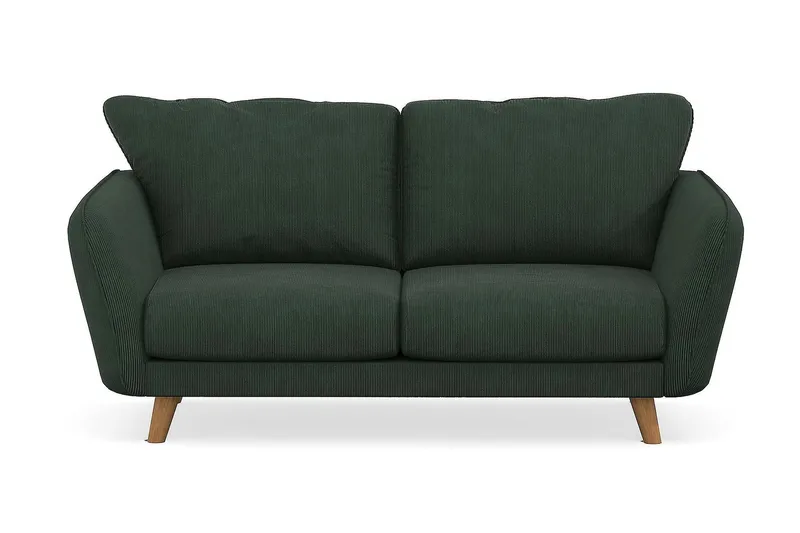 Trend Lyx 2-seters Manchestersofa - Mørkegrønn - Møbler - Sofaer - 2 seter sofa