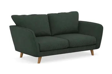 Trend Lyx 2-seters Manchestersofa - Mørkegrønn - Møbler - Sofaer - 2 seter sofa