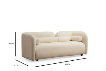 Victoria Sofa 2-seter - Beige - Møbler - Sofaer - 2 seter sofa