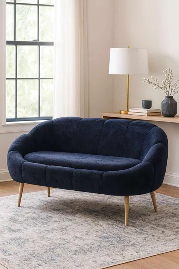 2-seters sofa Atelier Del Sofa Lida (130 x 105 x 50 cm) Antrasitt - Møbler - Sofaer - 2 seter sofa