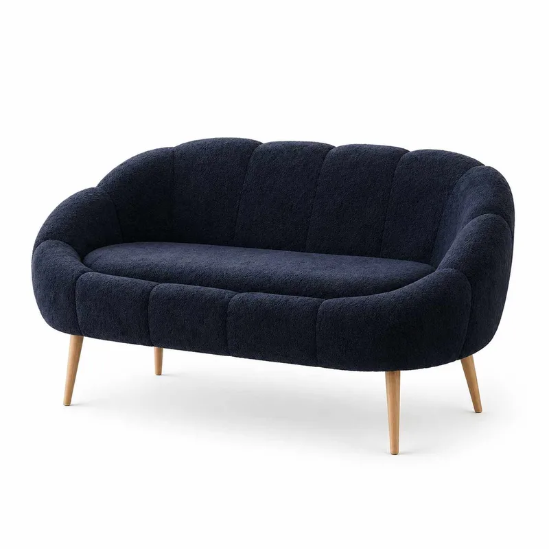 2-seters sofa Atelier Del Sofa Lida (130 x 105 x 50 cm) Antrasitt