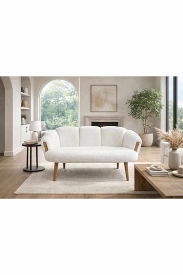 2-seters sofa Atelier Del Sofa Star (128 x 102 x 65 cm) Hvit - Møbler - Sofaer - 2 seter sofa