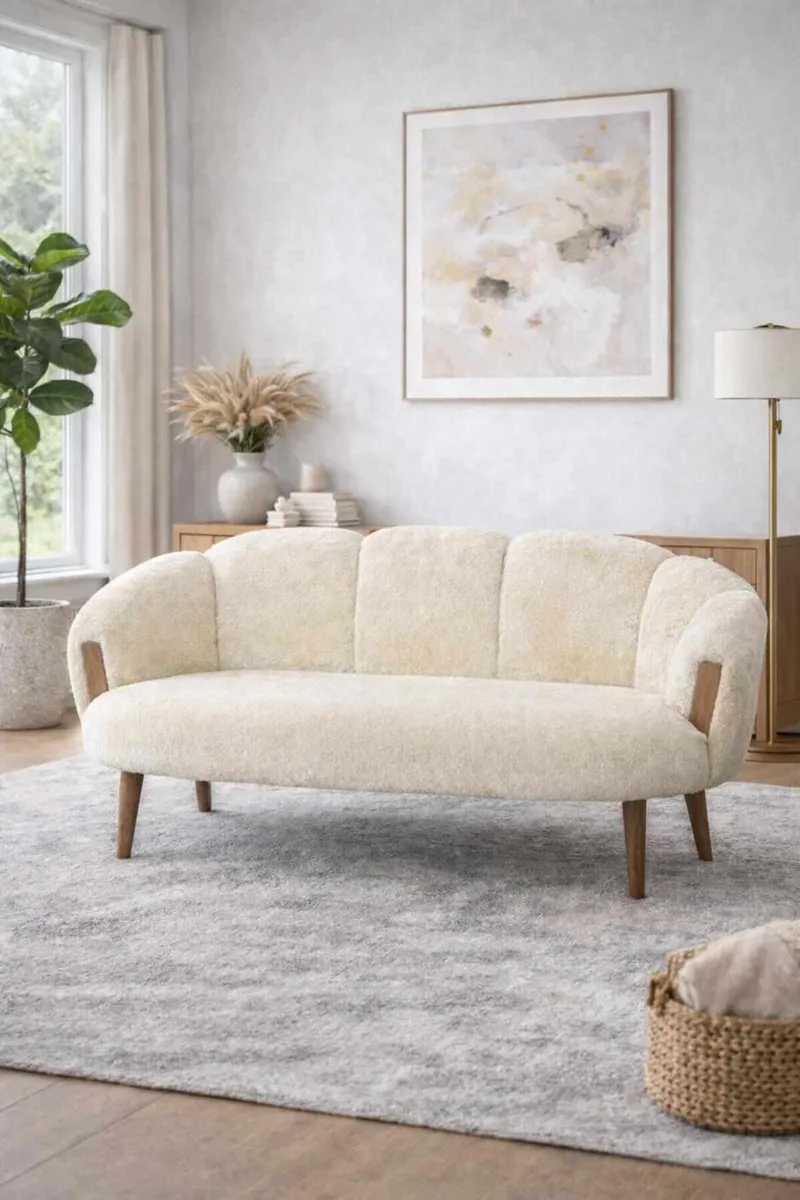 2-seters sofa Atelier Del Sofa Star (128 x 102 x 65 cm) Krem - Møbler - Sofaer - 2 seter sofa