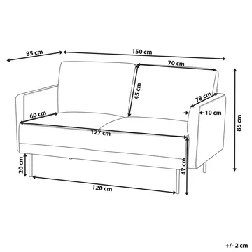2-seters sofa Breda - Møbler - Sofaer - 2 seter sofa