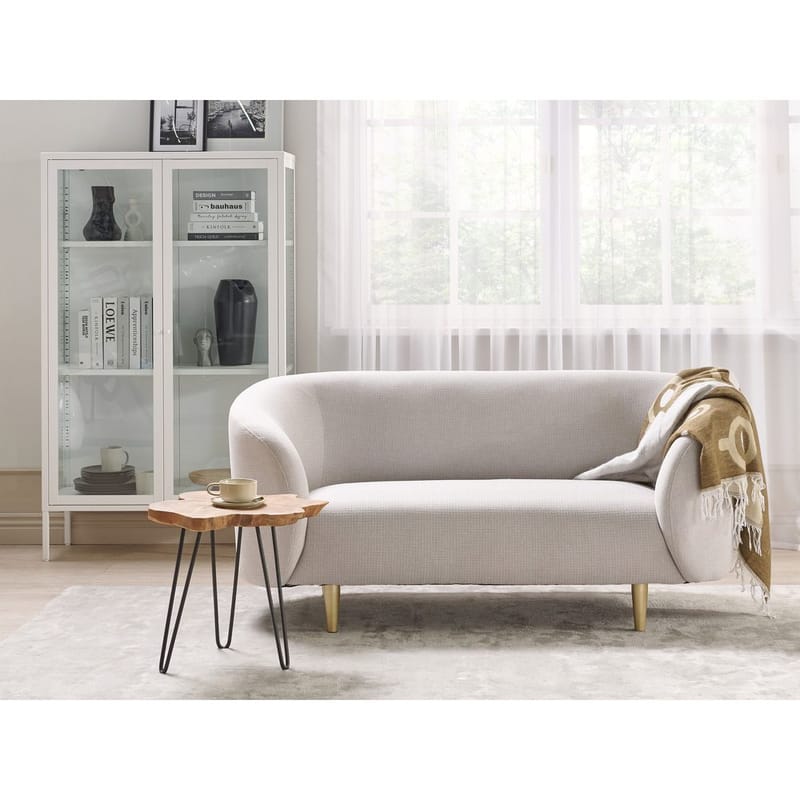 2-seters sofa Loen - Beige, gull - Møbler - Sofaer - 2 seter sofa