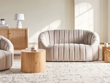 2-seters sofa Malung - Beige - Møbler - Sofaer - Fløyelssofaer