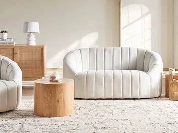 2-seters sofa Malung - Off-White - Møbler - Sofaer - Fløyelssofaer