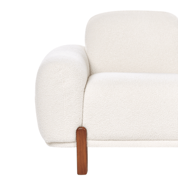 2-seters sofa Odnes i bouclé - Hvit - Møbler - Sofaer - 2 seter sofa