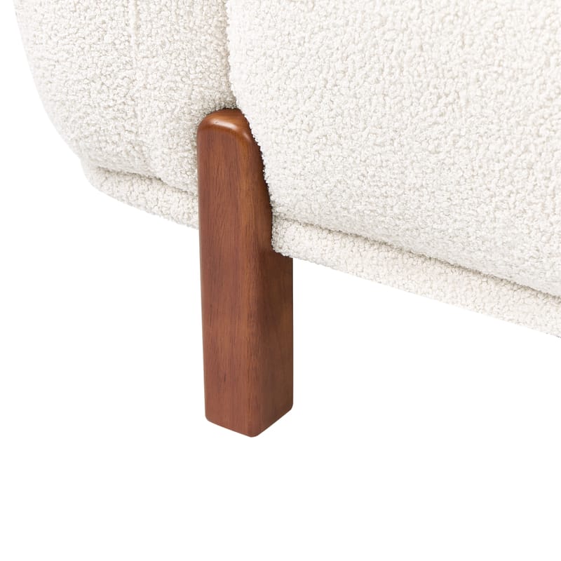 2-seters sofa Odnes i bouclé - Hvit - Møbler - Sofaer - 2 seter sofa