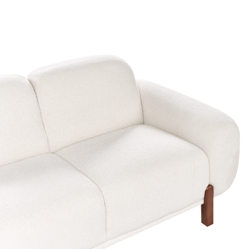 2-seters sofa Odnes i bouclé - Hvit - Møbler - Sofaer - 2 seter sofa