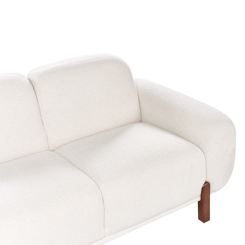 2-seters sofa Odnes i bouclé - Hvit - Møbler - Sofaer - 2 seter sofa