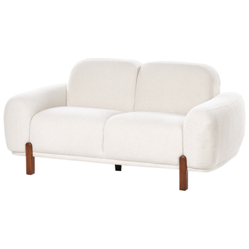 2-seters sofa Odnes i bouclé - Hvit - Møbler - Sofaer - 2 seter sofa