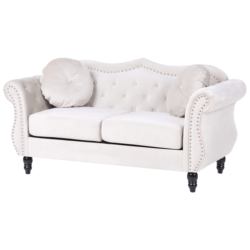 2-seters sofa Skien - Lys beige - Møbler - Sofaer - Fløyelssofaer