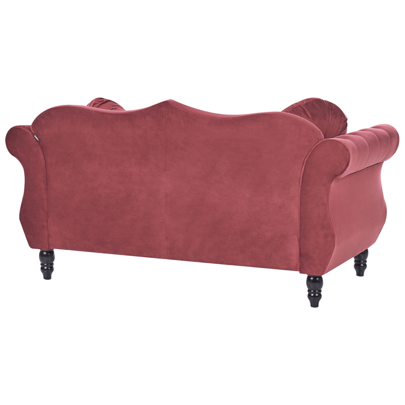 2-seters sofa Skien - Mørkerød - Møbler - Sofaer - Fløyelssofaer