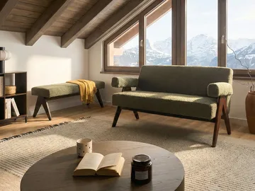 2-seters sofa Tamre - Grønn/Mørkebrun - Møbler - Sofaer - 2 seter sofa