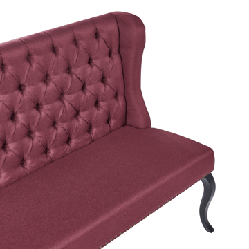 2-seters sofa Torsby - Mørkerød - Møbler - Sofaer - 2 seter sofa