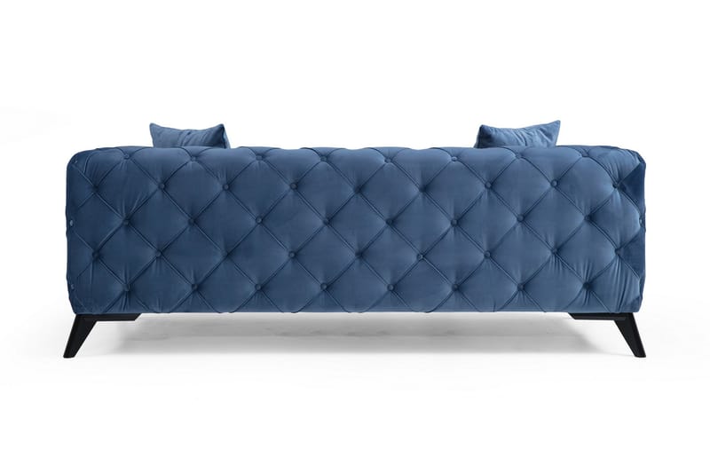 2-seters sofa Udabe - Blå / Svart - 2 seter sofa
