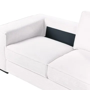 2-seters sofa Vikran - Hvit, Svart - Møbler - Sofaer - 2 seter sofa