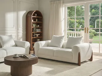 2-seters sofa Vinliden - Hvit - Møbler - Sofaer - 2 seter sofa