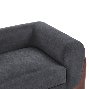 2-seters sofa Vinliden - Mørkegrå - Møbler - Sofaer - 2 seter sofa