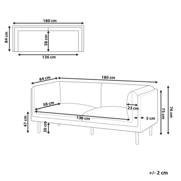 2-seters sofa Vorgod - Off-white - Møbler - Sofaer - 2 seter sofa