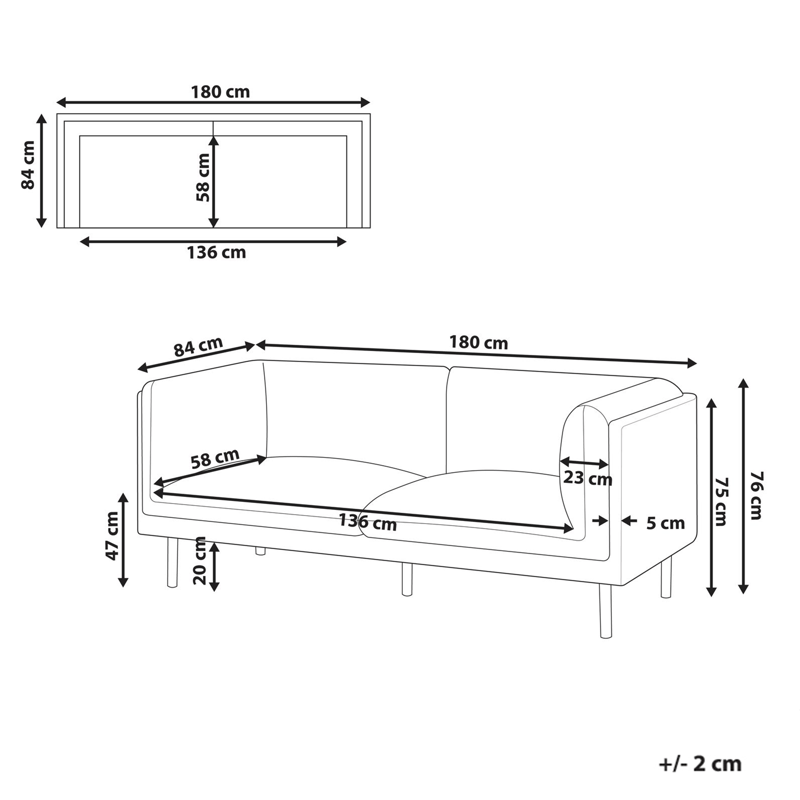 2-seters sofa Vorgod - Off-white - Møbler - Sofaer - 2 seter sofa