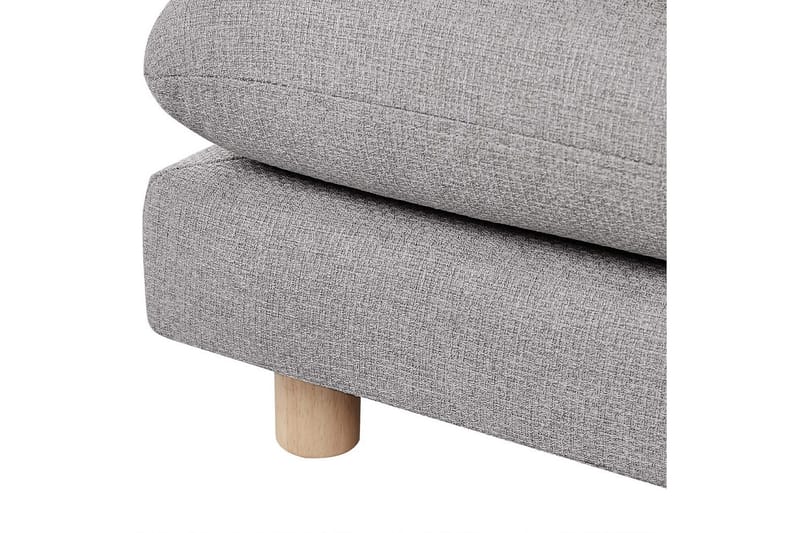 2-sitssoffa Beliani Heden Beige/ljust trä Grey||Light colored wood - Møbler - Sofaer - 2 seter sofa