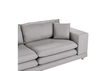 2-sitssoffa Beliani Heden Beige/ljust trä NO_BRAND Grey||Light colored wood - Møbler - Sofaer - 2 seter sofa