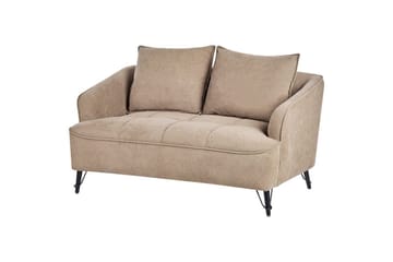 2-sitssoffa Beliani Hobro Brun, Svart Brown||Black - Møbler - Sofaer - 2 seter sofa