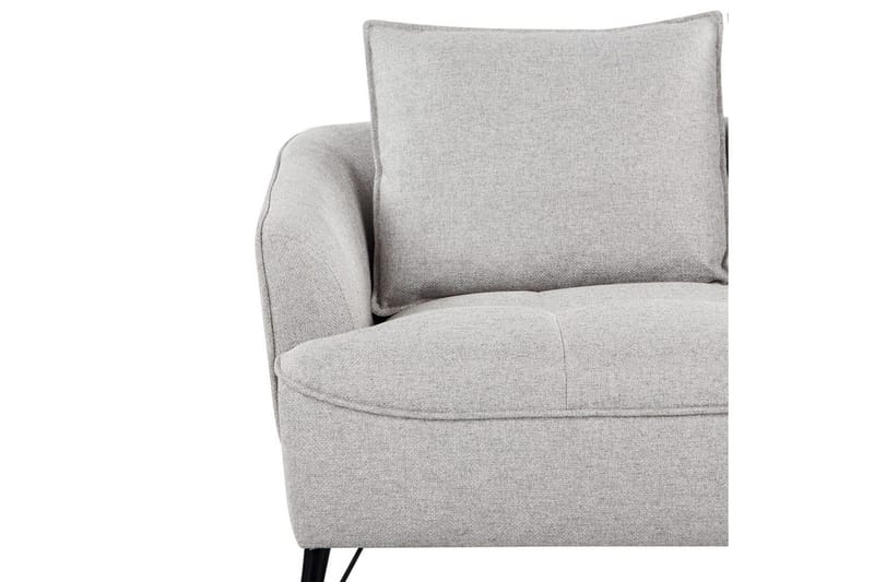 2-sitssoffa Beliani Hobro Brun, Svart NO_BRAND Grey - Grå - Møbler - Sofaer - 2 seter sofa