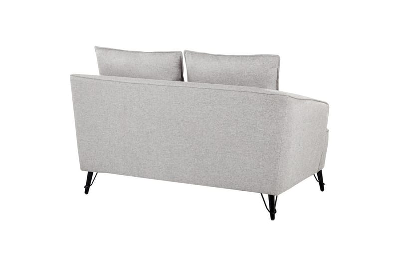 2-sitssoffa Beliani Hobro Brun, Svart NO_BRAND Grey - Grå - Møbler - Sofaer - 2 seter sofa
