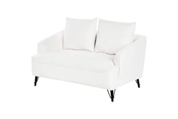 2-sitssoffa Beliani Hobro Brun, Svart NO_BRAND White||Black - Møbler - Sofaer - 2 seter sofa