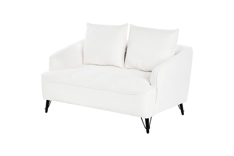 2-sitssoffa Beliani Hobro Brun, Svart NO_BRAND White||Black - Møbler - Sofaer - 2 seter sofa