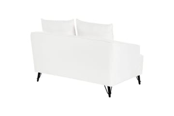 2-sitssoffa Beliani Hobro Brun, Svart NO_BRAND White||Black - Møbler - Sofaer - 2 seter sofa