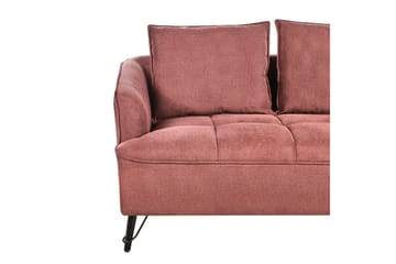 2-sitssoffa Beliani Hobro Brun, Svart NO_BRAND Pink - Rosa - Møbler - Sofaer - 2 seter sofa