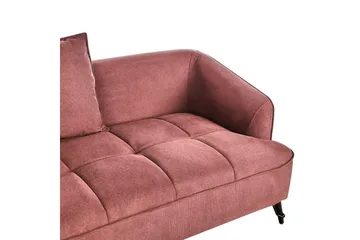2-sitssoffa Beliani Hobro Brun, Svart NO_BRAND Pink - Rosa - Møbler - Sofaer - 2 seter sofa