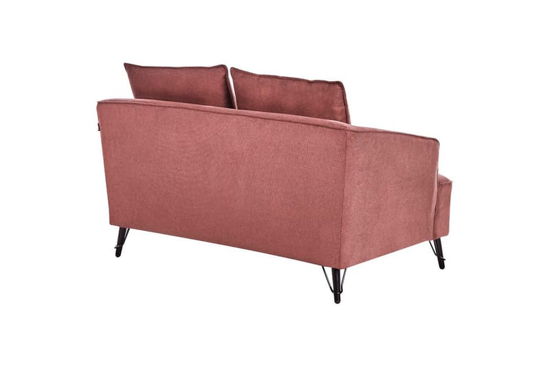 2-sitssoffa Beliani Hobro Brun, Svart NO_BRAND Pink - Rosa - Møbler - Sofaer - 2 seter sofa