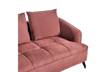 2-sitssoffa Beliani Hobro Brun, Svart NO_BRAND Pink - Rosa - Møbler - Sofaer - 2 seter sofa