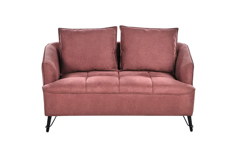2-sitssoffa Beliani Hobro Brun, Svart Pink, Rosa