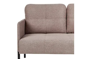 2-sitssoffa Beliani Lahti Beige, svart Brown||Black - Møbler - Sofaer - 2 seter sofa