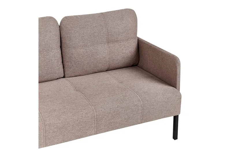 2-sitssoffa Beliani Lahti Beige, svart Brown||Black - Møbler - Sofaer - 2 seter sofa