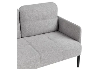 2-sitssoffa Beliani Lahti Beige, svart Light grey||Black - Møbler - Sofaer - 2 seter sofa