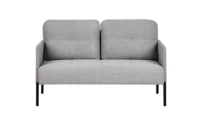 2-sitssoffa Beliani Lahti Beige, svart Light grey||Black - Møbler - Sofaer - 2 seter sofa