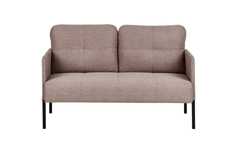 2-sitssoffa Beliani Lahti Beige, svart NO_BRAND Brown||Black