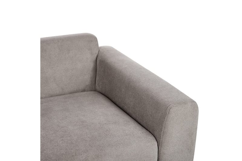 2-sitssoffa Beliani Laurila Beige, mörkt trä Grey||Dark colored wood - Møbler - Sofaer - 2 seter sofa